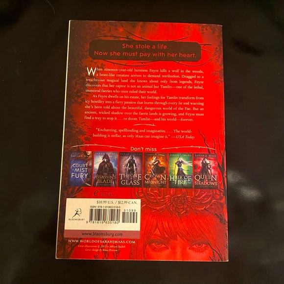 A Court of Thorns and Roses OOP Original Paperback - Picture 2 of 2